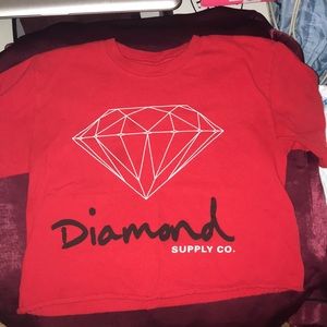 Diamond Supply Co. Size Small cut crop top